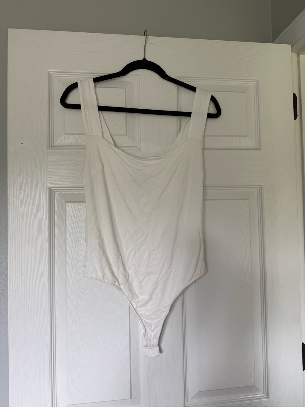 VICI White Sleeveless Scoop Neck Bodysuit